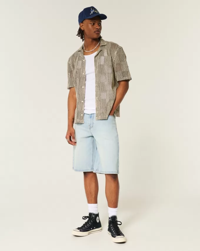 Light Wash Dice Graphic Super Baggy Denim Shorts,Light Wash Dice Graphic Super Baggy Denim Shorts Light Wash Dice Graphic Super Baggy Denim Shorts,Light Wash Dice Graphic Super Baggy Denim Shorts