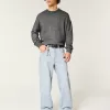 Light Wash Playing Cards Graphic Super Baggy Jeans,Light Wash Playing Cards Graphic Super Baggy Jeans
