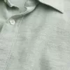 Linen-Blend Button-Through Shirt,Linen-Blend Button-Through Shirt Linen-Blend Button-Through Shirt,Linen-Blend Button-Through Shirt