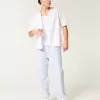 Linen-Blend Loose Pull-On Pants,Linen-Blend Loose Pull-On Pants