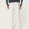 Linen-Blend Loose Pull-On Pants,Linen-Blend Loose Pull-On Pants