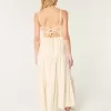 Linen Blend Maxi Dress,Linen Blend Maxi Dress
