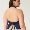 Linen-Blend Open-Back Vest,Linen-Blend Open-Back Vest