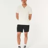 Linen-Blend Pull-On Shorts 7″,Linen-Blend Pull-On Shorts 7″