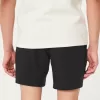 Linen-Blend Pull-On Shorts 7″,Linen-Blend Pull-On Shorts 7″