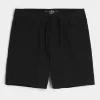 Linen-Blend Pull-On Shorts 7″,Linen-Blend Pull-On Shorts 7″