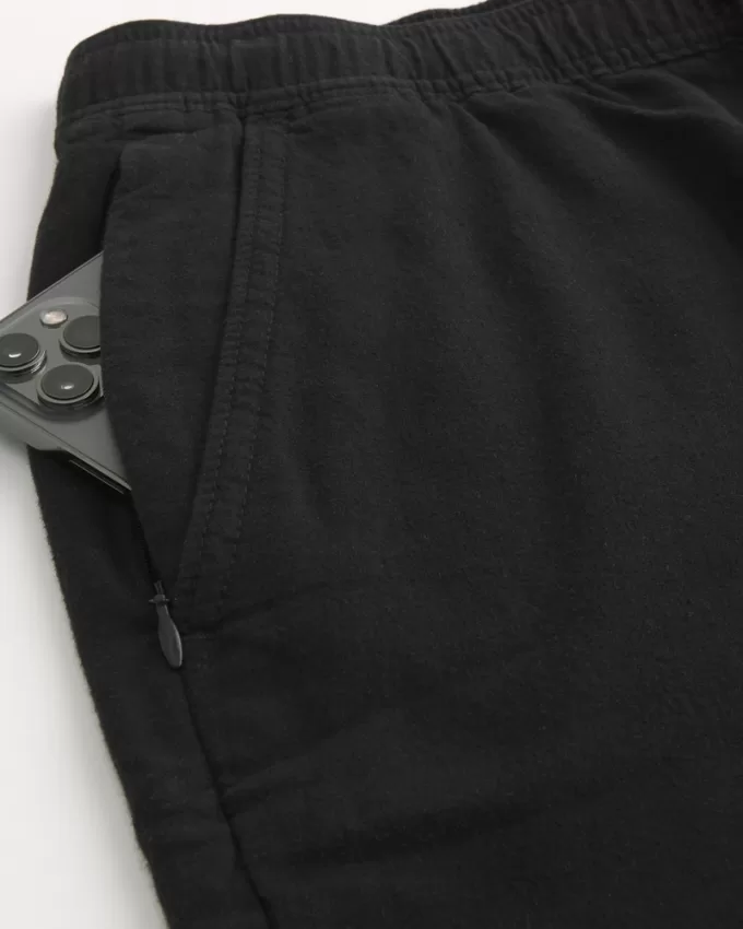 Linen-Blend Pull-On Shorts 7″,Linen-Blend Pull-On Shorts 7″