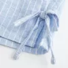 Linen-Blend Side Bow Soft Shorts,Linen-Blend Side Bow Soft Shorts