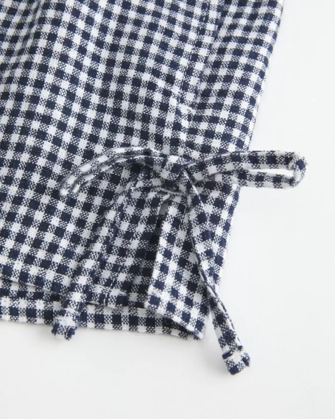 Linen-Blend Side Bow Soft Shorts,Linen-Blend Side Bow Soft Shorts