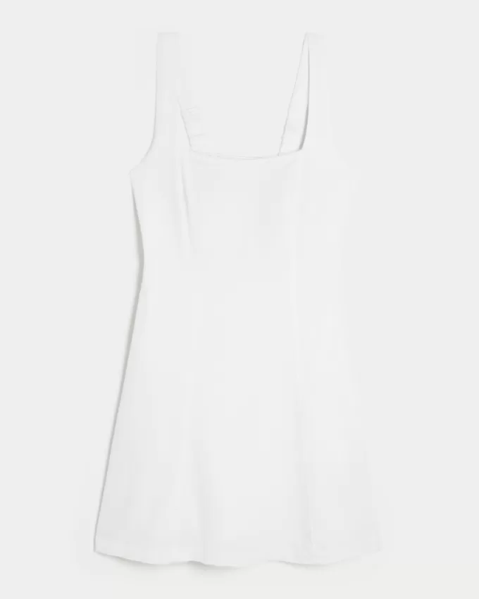 Linen-Blend Structured Mini Dress,Linen-Blend Structured Mini Dress Linen-Blend Structured Mini Dress,Linen-Blend Structured Mini Dress