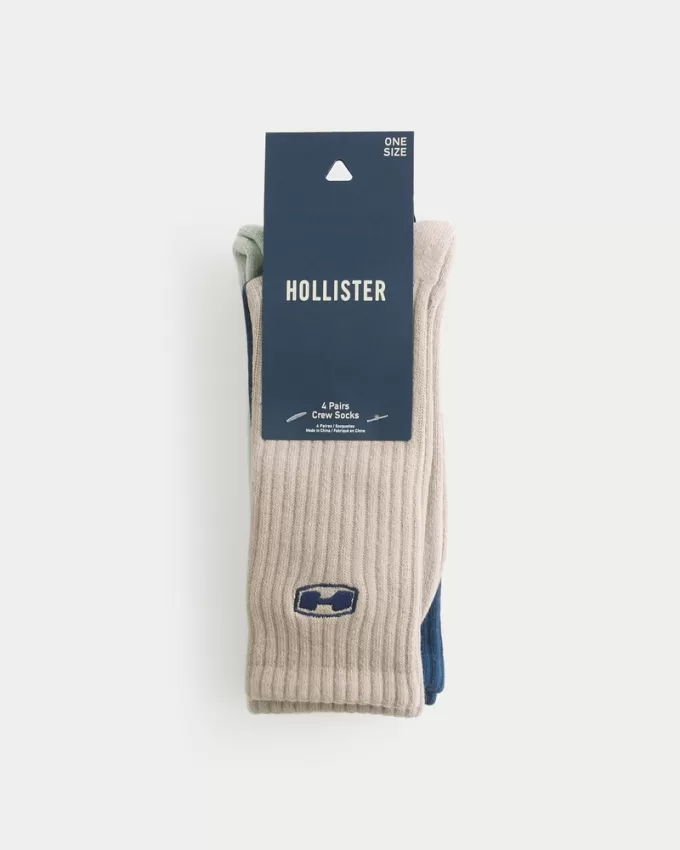 Logo Crew Socks 4-Pack,Logo Crew Socks 4-Pack