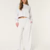 Logo Waist Fleece Wide-Leg Pants,Logo Waist Fleece Wide-Leg Pants Logo Waist Fleece Wide-Leg Pants,Logo Waist Fleece Wide-Leg Pants