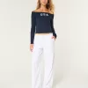 Long-Sleeve Off-the-Shoulder USA Graphic Baby Tee,Long-Sleeve Off-the-Shoulder USA Graphic Baby Tee Long-Sleeve Off-the-Shoulder USA Graphic Baby Tee,Long-Sleeve Off-the-Shoulder USA Graphic Baby Tee