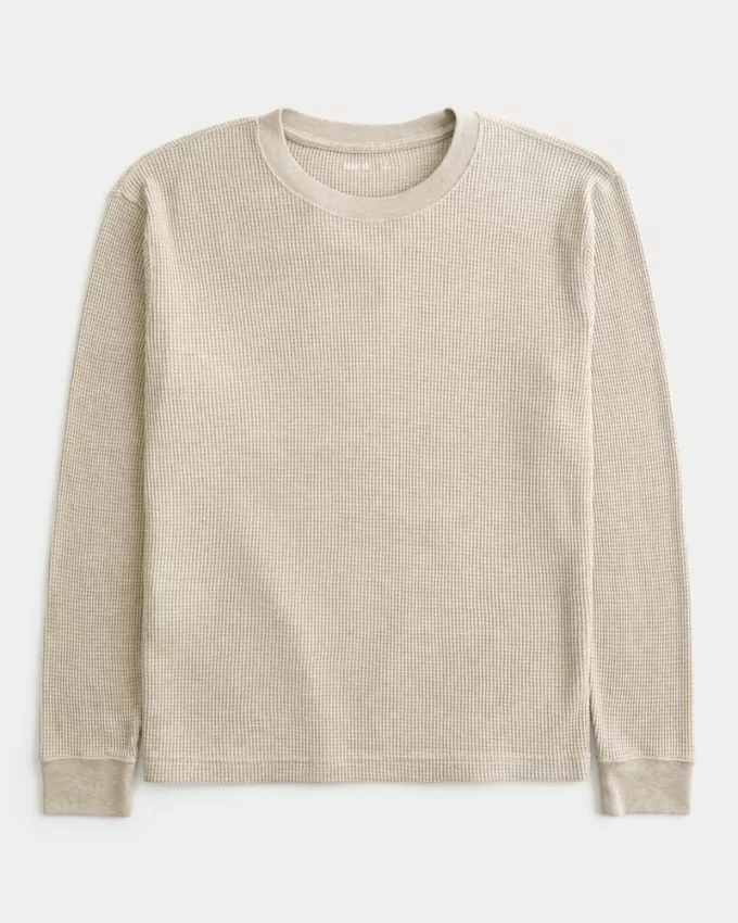 Long-Sleeve Thermal Crew T-Shirt,Long-Sleeve Thermal Crew T-Shirt