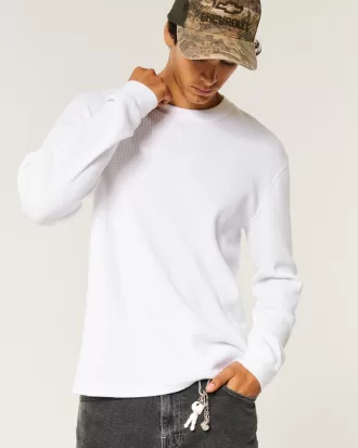Long-Sleeve Thermal Crew T-Shirt,Long-Sleeve Thermal Crew T-Shirt