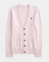 Longline Heart Graphic Cardigan,Longline Heart Graphic Cardigan