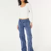 Low-Rise Baggy Zipper Pocket Cargo Pants,Low-Rise Baggy Zipper Pocket Cargo Pants