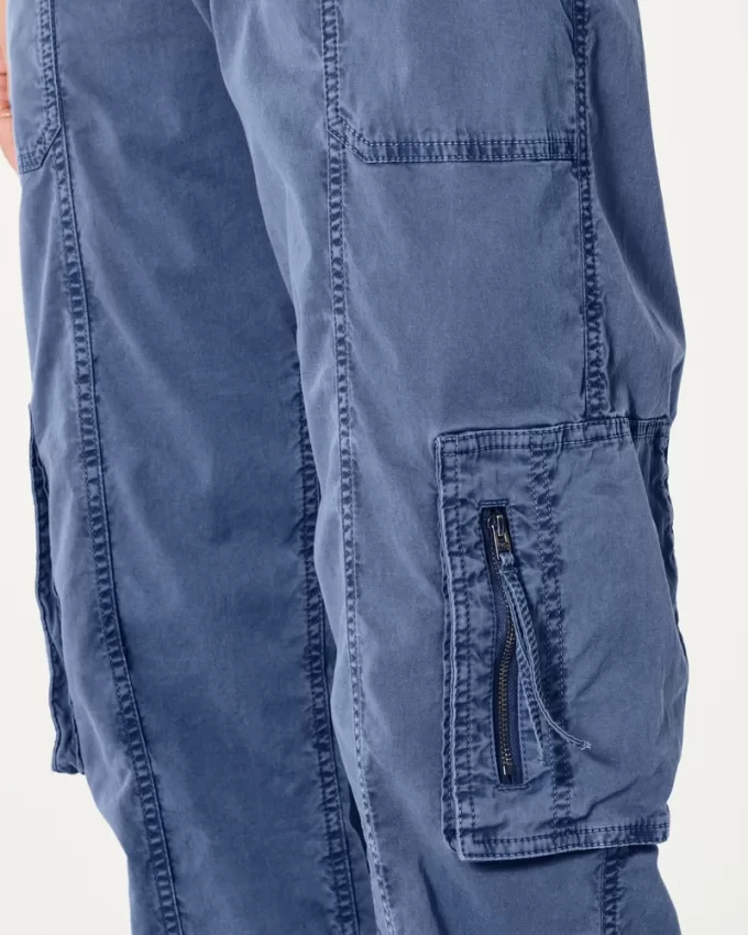 Low-Rise Baggy Zipper Pocket Cargo Pants,Low-Rise Baggy Zipper Pocket Cargo Pants