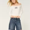 Low-Rise Dark Wash Baggy Jort,Low-Rise Dark Wash Baggy Jort