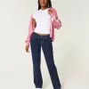 Low-Rise Dark Wash Straight Jeans,Low-Rise Dark Wash Straight Jeans
