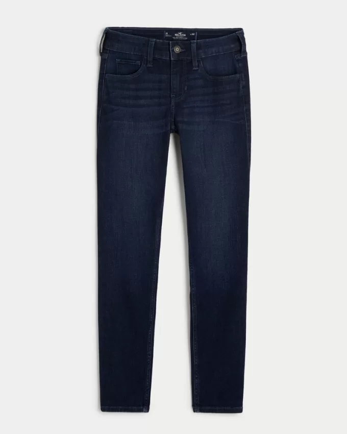 Low-Rise Dark Wash Super Skinny Jeans,Low-Rise Dark Wash Super Skinny Jeans