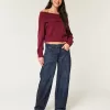 Low-Rise Dark Wash Tapered Baggy Jeans,Low-Rise Dark Wash Tapered Baggy Jeans