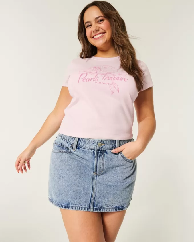 Low-Rise Denim Mini Skort,Low-Rise Denim Mini Skort
