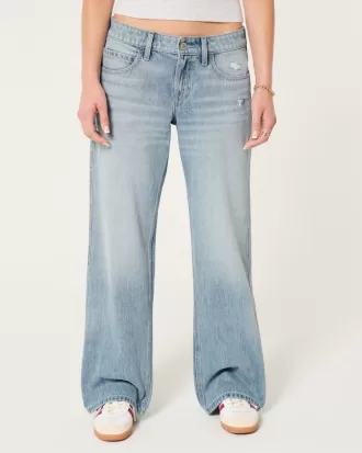 Low-Rise Distressed Medium Wash Baggy Jeans,Low-Rise Distressed Medium Wash Baggy Jeans Low-Rise Distressed Medium Wash Baggy Jeans,Low-Rise Distressed Medium Wash Baggy Jeans