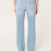 Low-Rise Distressed Medium Wash Relaxed Straight Jeans,Low-Rise Distressed Medium Wash Relaxed Straight Jeans