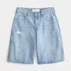 Low-Rise Distressed Super Baggy Jort,Low-Rise Distressed Super Baggy Jort