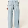 Low-Rise Light Wash Comfort Waistband Baggy Jeans,Low-Rise Light Wash Comfort Waistband Baggy Jeans