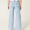 Low-Rise Light Wash Loose Jeans,Low-Rise Light Wash Loose Jeans