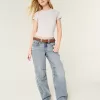 Low-Rise Light Wash Paint Splatter Barrel Jeans,Low-Rise Light Wash Paint Splatter Barrel Jeans