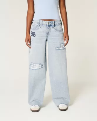 Low-Rise Light Wash Patchwork Super Baggy Jeans,Low-Rise Light Wash Patchwork Super Baggy Jeans Low-Rise Light Wash Patchwork Super Baggy Jeans,Low-Rise Light Wash Patchwork Super Baggy Jeans