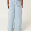 Low-Rise Light Wash Ripped Super Baggy Jeans,Low-Rise Light Wash Ripped Super Baggy Jeans