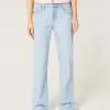 Low-Rise Light Wash Strawberry Graphic Relaxed Straight Jeans,Low-Rise Light Wash Strawberry Graphic Relaxed Straight Jeans