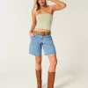 Low-Rise Medium Wash Baggy Carpenter Jort,Low-Rise Medium Wash Baggy Carpenter Jort