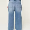 Low-Rise Medium Wash Baggy Jeans,Low-Rise Medium Wash Baggy Jeans