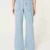 Low-Rise Medium Wash Baggy Jeans,Low-Rise Medium Wash Baggy Jeans