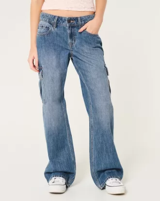 Low-Rise Medium Wash Cargo Baggy Jeans,Low-Rise Medium Wash Cargo Baggy Jeans Low-Rise Medium Wash Cargo Baggy Jeans,Low-Rise Medium Wash Cargo Baggy Jeans