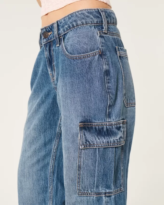 Low-Rise Medium Wash Cargo Baggy Jeans,Low-Rise Medium Wash Cargo Baggy Jeans Low-Rise Medium Wash Cargo Baggy Jeans,Low-Rise Medium Wash Cargo Baggy Jeans