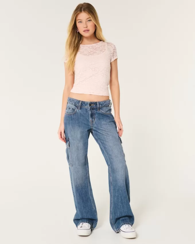 Low-Rise Medium Wash Cargo Baggy Jeans,Low-Rise Medium Wash Cargo Baggy Jeans Low-Rise Medium Wash Cargo Baggy Jeans,Low-Rise Medium Wash Cargo Baggy Jeans
