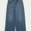 Low-Rise Medium Wash Cherry Embroidered Super Baggy Jeans,Low-Rise Medium Wash Cherry Embroidered Super Baggy Jeans