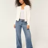 Low-Rise Medium Wash Comfort Waistband Baggy Jeans,Low-Rise Medium Wash Comfort Waistband Baggy Jeans