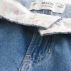 Low-Rise Medium Wash Foldover Waist Baggy Jean,Low-Rise Medium Wash Foldover Waist Baggy Jean