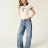 Low-Rise Medium Wash Studded Baggy Jeans,Low-Rise Medium Wash Studded Baggy Jeans
