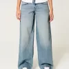 Low-Rise Medium Wash Super Baggy Jeans,Low-Rise Medium Wash Super Baggy Jeans