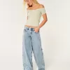 Low-Rise Medium Wash Super Baggy Jeans,Low-Rise Medium Wash Super Baggy Jeans