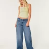 Low-Rise Medium Wash Super Baggy Jeans,Low-Rise Medium Wash Super Baggy Jeans