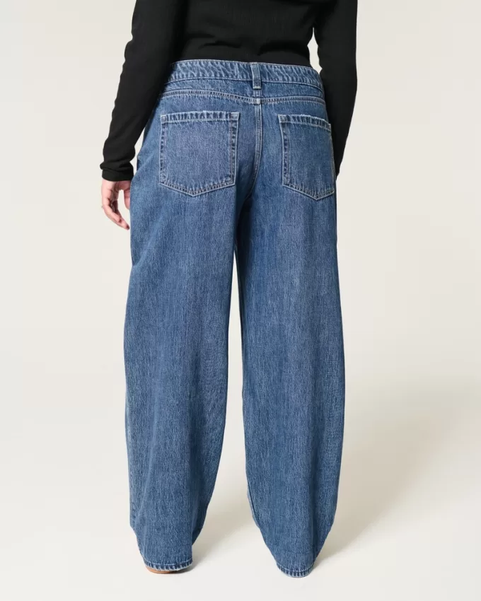 Low-Rise Medium Wash Tapered Baggy Jeans,Low-Rise Medium Wash Tapered Baggy Jeans Low-Rise Medium Wash Tapered Baggy Jeans,Low-Rise Medium Wash Tapered Baggy Jeans